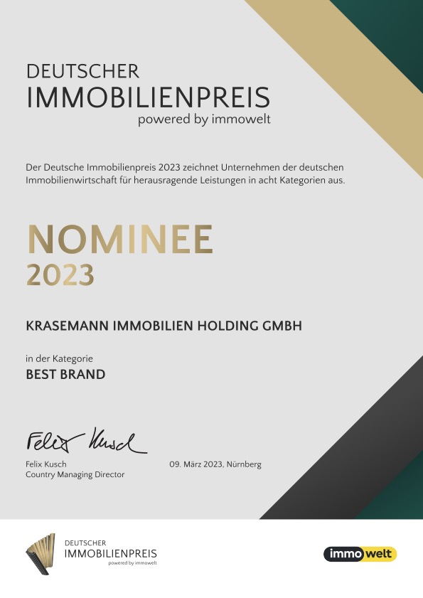 Deutscher Immobilienpreis Nominee Best Brand